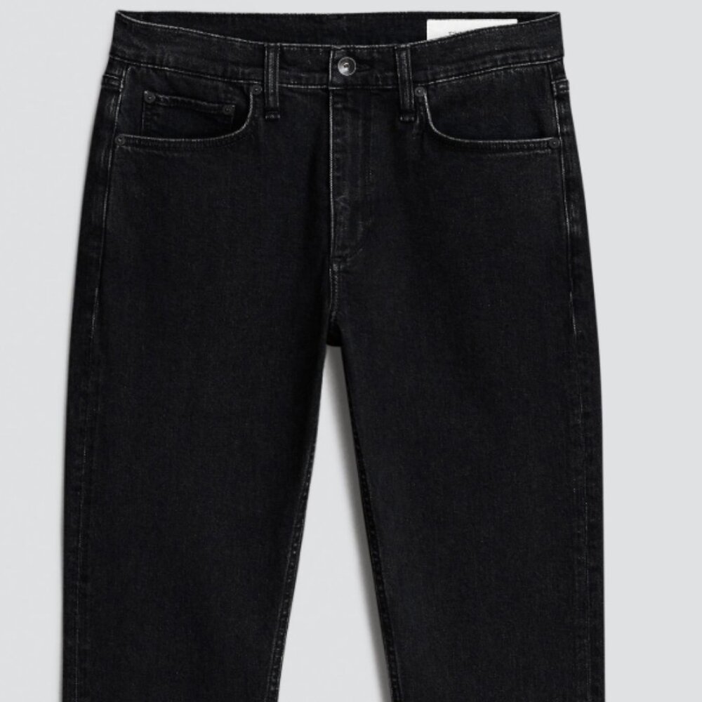 rag & bone  Fit 2 - Washed Black Slim Fit Black Authentic Stretch Jean
